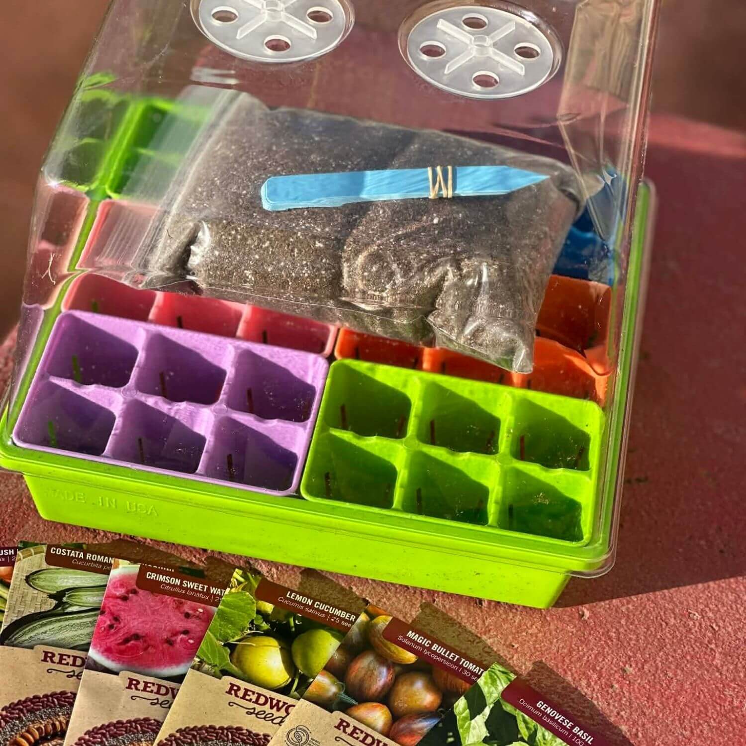 planting seeds kit Complete Garden Starter Kit – Redwood Seeds