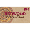 Redwood Seeds $100 gift card with seed design